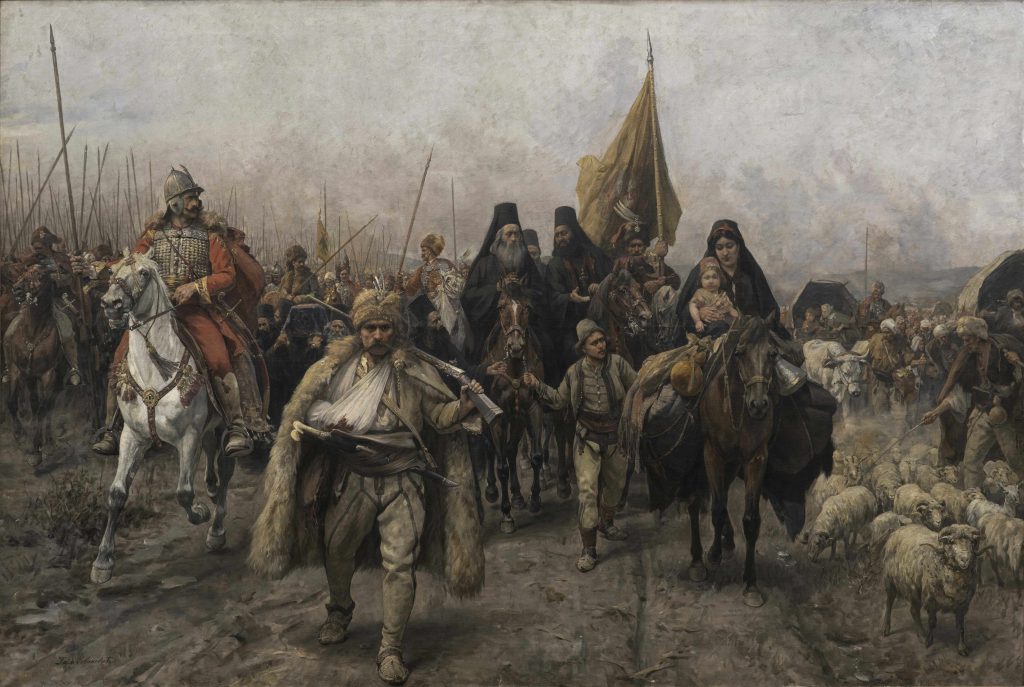 Paja Jovanovic, Seoba Srba